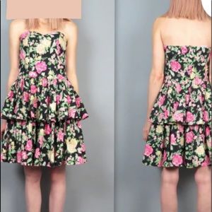 Vintage Laura Ashley Strapless dress